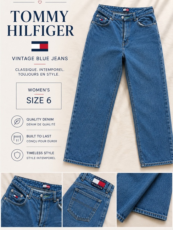 Tommy Hilfiger Pants - Tommy Hilfiger Classic Blue Straight-Leg Women's Jeans